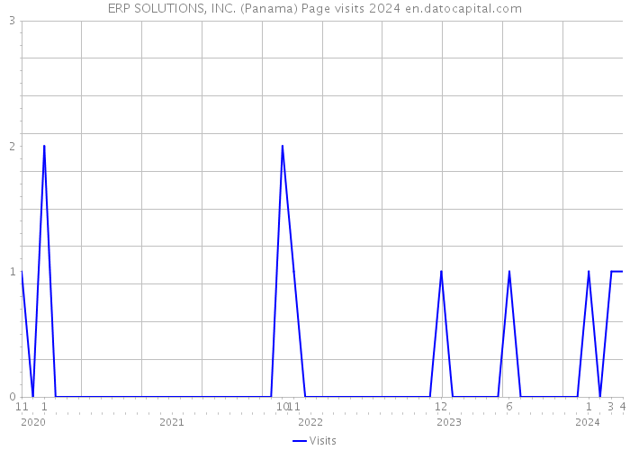 ERP SOLUTIONS, INC. (Panama) Page visits 2024 