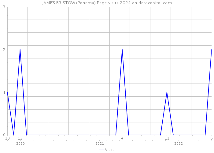 JAMES BRISTOW (Panama) Page visits 2024 