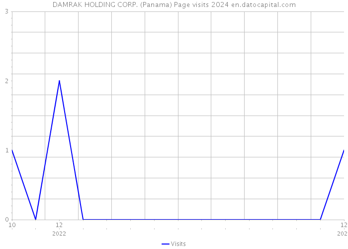 DAMRAK HOLDING CORP. (Panama) Page visits 2024 