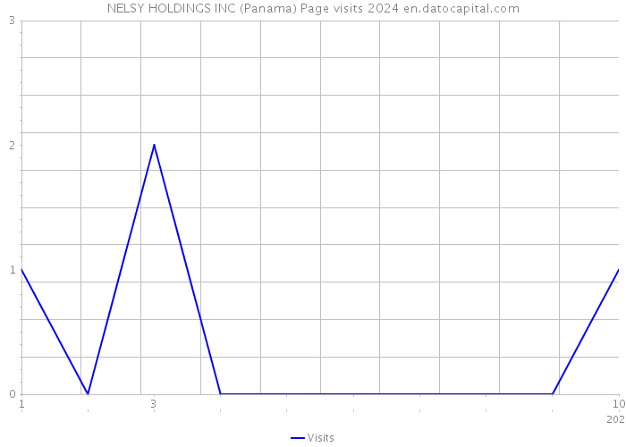 NELSY HOLDINGS INC (Panama) Page visits 2024 
