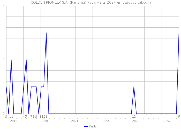 GOLDEN PIONEER S.A. (Panama) Page visits 2024 