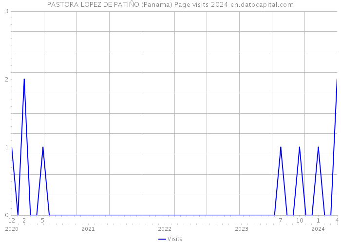 PASTORA LOPEZ DE PATIÑO (Panama) Page visits 2024 