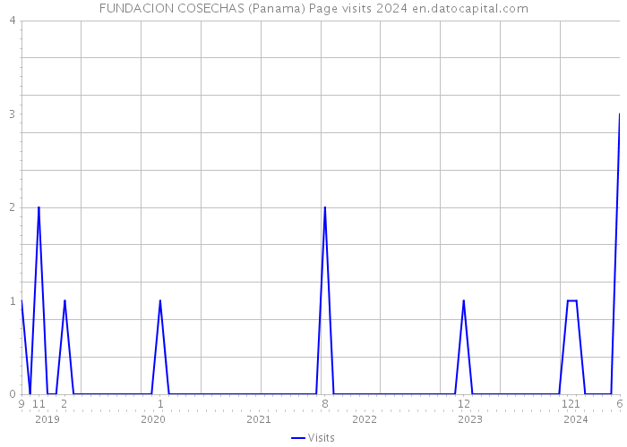 FUNDACION COSECHAS (Panama) Page visits 2024 