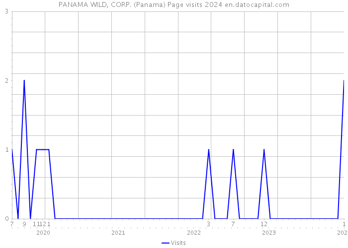 PANAMA WILD, CORP. (Panama) Page visits 2024 