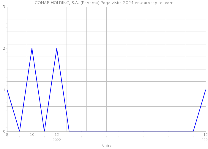 CONAR HOLDING, S.A. (Panama) Page visits 2024 