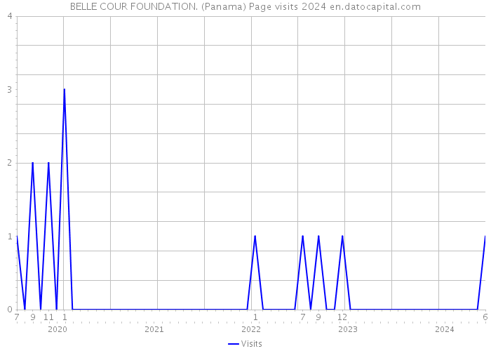 BELLE COUR FOUNDATION. (Panama) Page visits 2024 