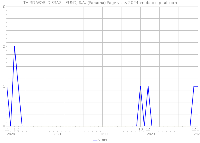 THIRD WORLD BRAZIL FUND, S.A. (Panama) Page visits 2024 