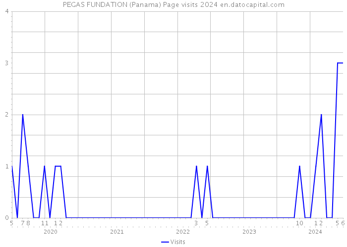 PEGAS FUNDATION (Panama) Page visits 2024 