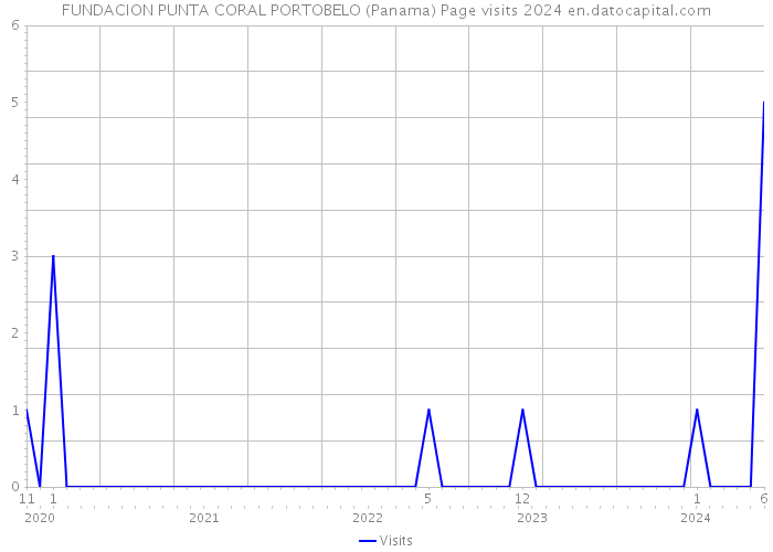 FUNDACION PUNTA CORAL PORTOBELO (Panama) Page visits 2024 