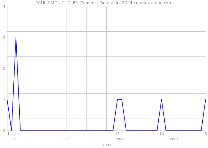 PAUL SIMON TUCKER (Panama) Page visits 2024 