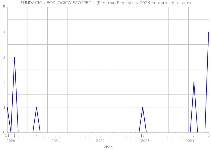 FUNDACION ECOLOGICA ECOSPECK. (Panama) Page visits 2024 
