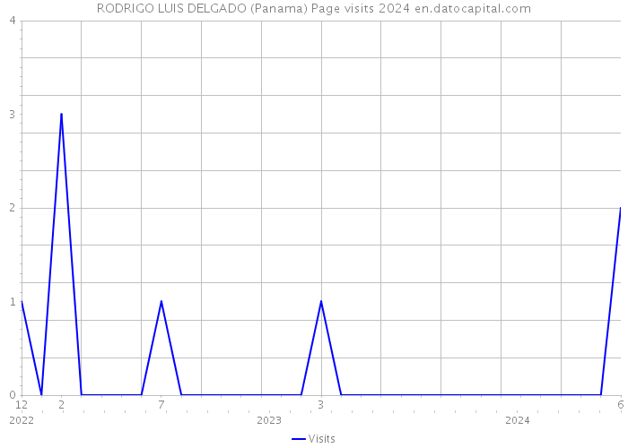 RODRIGO LUIS DELGADO (Panama) Page visits 2024 