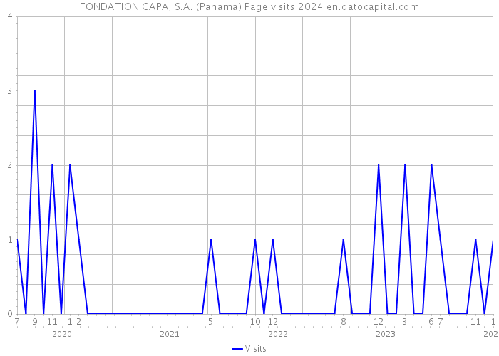 FONDATION CAPA, S.A. (Panama) Page visits 2024 