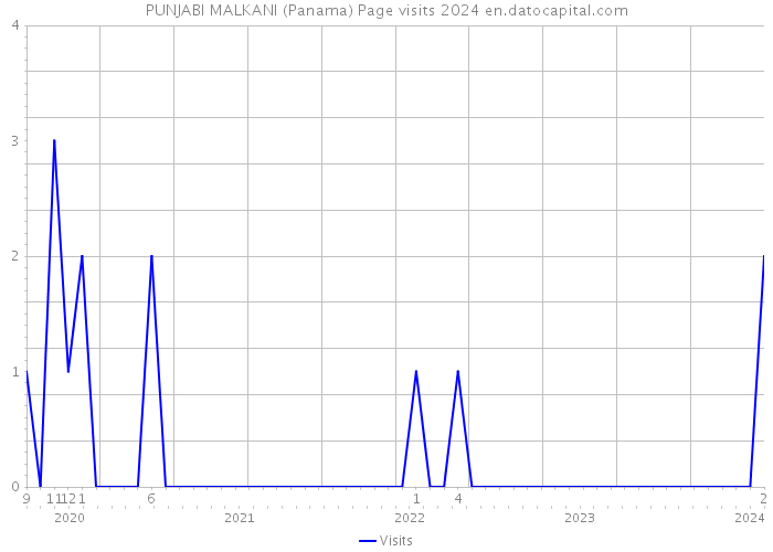 PUNJABI MALKANI (Panama) Page visits 2024 