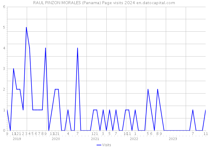 RAUL PINZON MORALES (Panama) Page visits 2024 