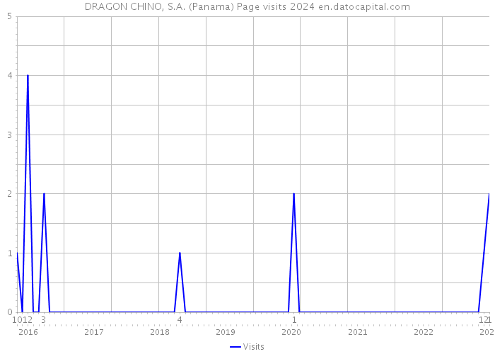 DRAGON CHINO, S.A. (Panama) Page visits 2024 