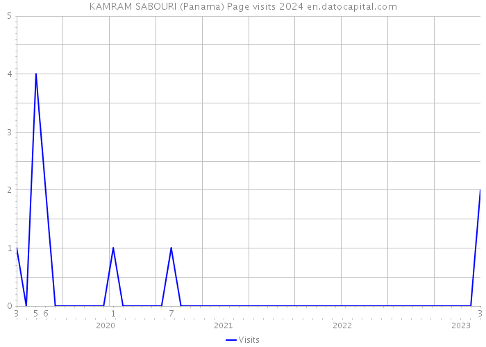KAMRAM SABOURI (Panama) Page visits 2024 