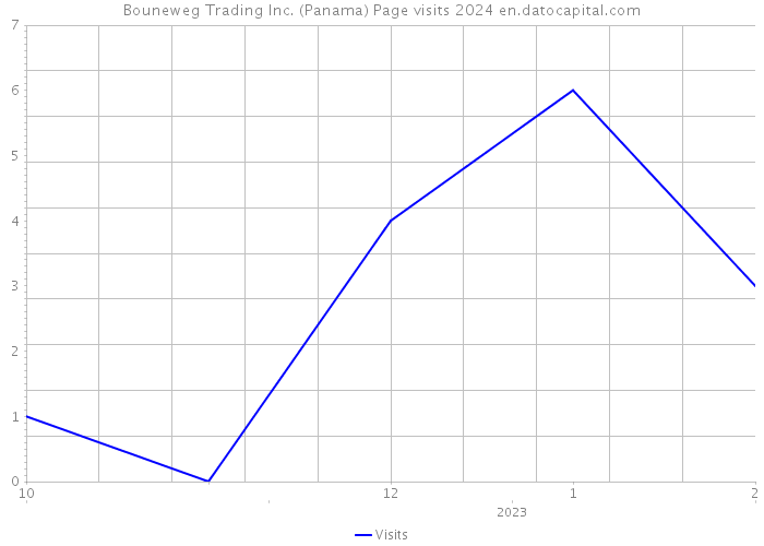 Bouneweg Trading Inc. (Panama) Page visits 2024 
