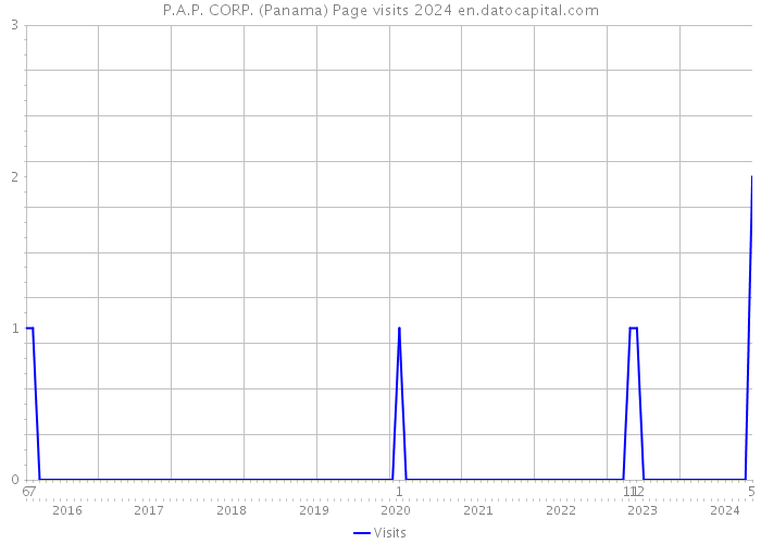 P.A.P. CORP. (Panama) Page visits 2024 