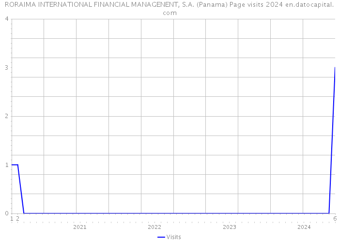 RORAIMA INTERNATIONAL FINANCIAL MANAGENENT, S.A. (Panama) Page visits 2024 