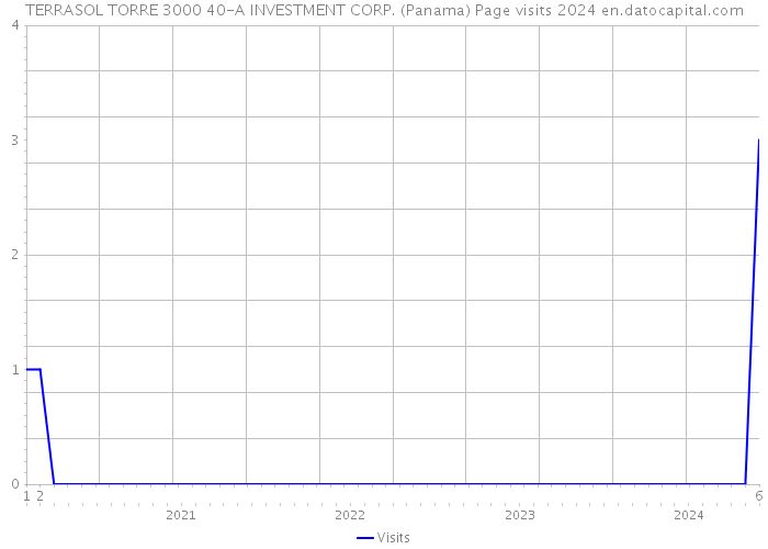 TERRASOL TORRE 3000 40-A INVESTMENT CORP. (Panama) Page visits 2024 