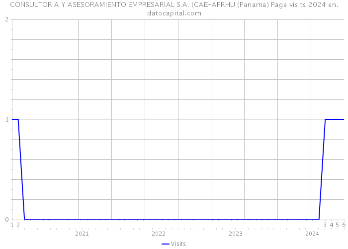 CONSULTORIA Y ASESORAMIENTO EMPRESARIAL S.A. (CAE-APRHU (Panama) Page visits 2024 