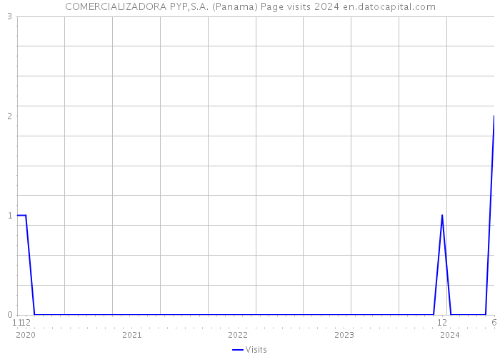 COMERCIALIZADORA PYP,S.A. (Panama) Page visits 2024 