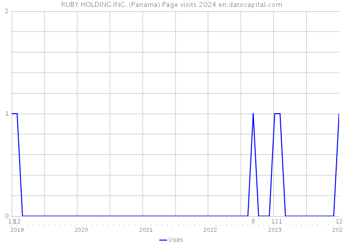 RUBY HOLDING INC. (Panama) Page visits 2024 
