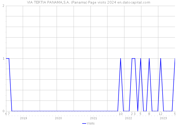 VIA TERTIA PANAMA,S.A. (Panama) Page visits 2024 