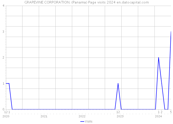 GRAPEVINE CORPORATION. (Panama) Page visits 2024 