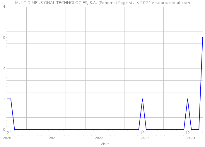 MULTIDIMENSIONAL TECHNOLOGIES, S.A. (Panama) Page visits 2024 