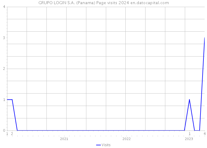 GRUPO LOGIN S.A. (Panama) Page visits 2024 