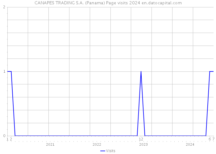 CANAPES TRADING S.A. (Panama) Page visits 2024 