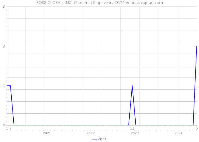 BOSS GLOBAL, INC. (Panama) Page visits 2024 