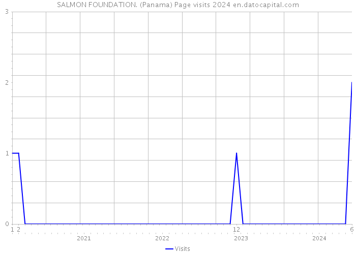 SALMON FOUNDATION. (Panama) Page visits 2024 