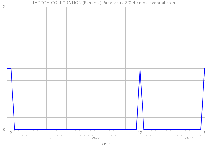 TECCOM CORPORATION (Panama) Page visits 2024 