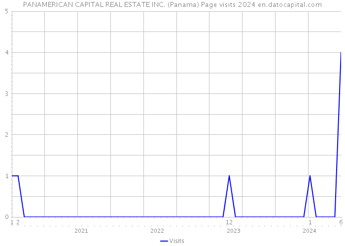 PANAMERICAN CAPITAL REAL ESTATE INC. (Panama) Page visits 2024 