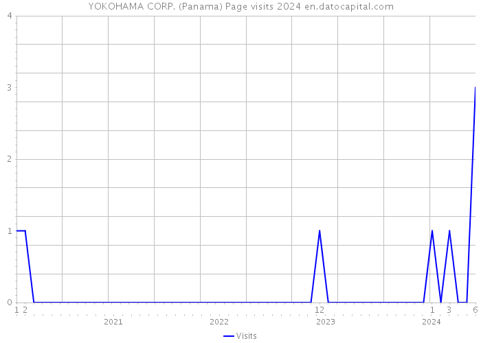 YOKOHAMA CORP. (Panama) Page visits 2024 
