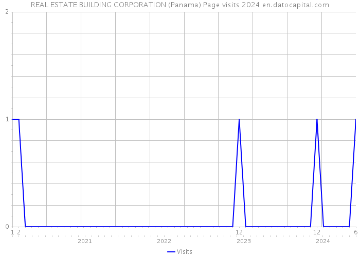 REAL ESTATE BUILDING CORPORATION (Panama) Page visits 2024 