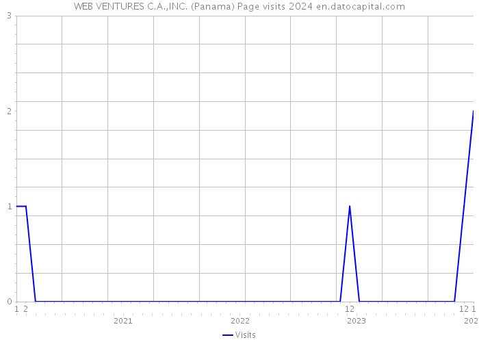 WEB VENTURES C.A.,INC. (Panama) Page visits 2024 