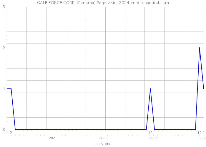 GALE FORCE CORP. (Panama) Page visits 2024 