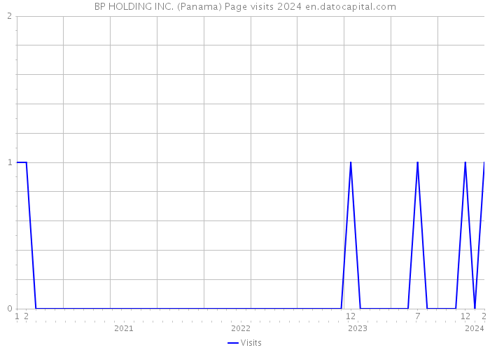 BP HOLDING INC. (Panama) Page visits 2024 