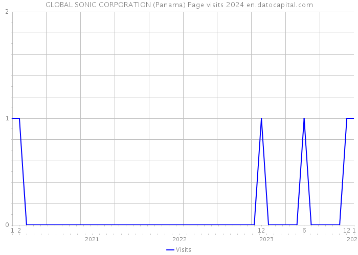 GLOBAL SONIC CORPORATION (Panama) Page visits 2024 