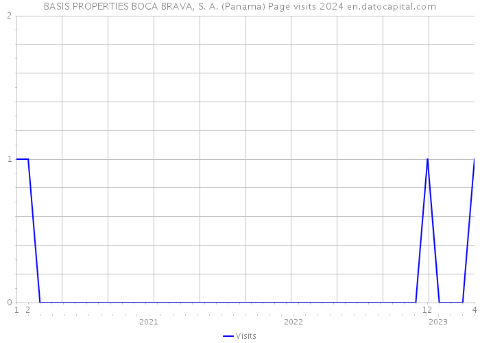 BASIS PROPERTIES BOCA BRAVA, S. A. (Panama) Page visits 2024 