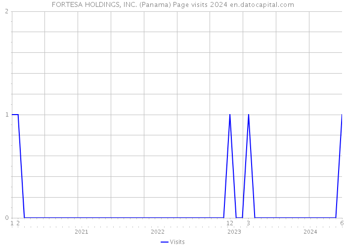 FORTESA HOLDINGS, INC. (Panama) Page visits 2024 