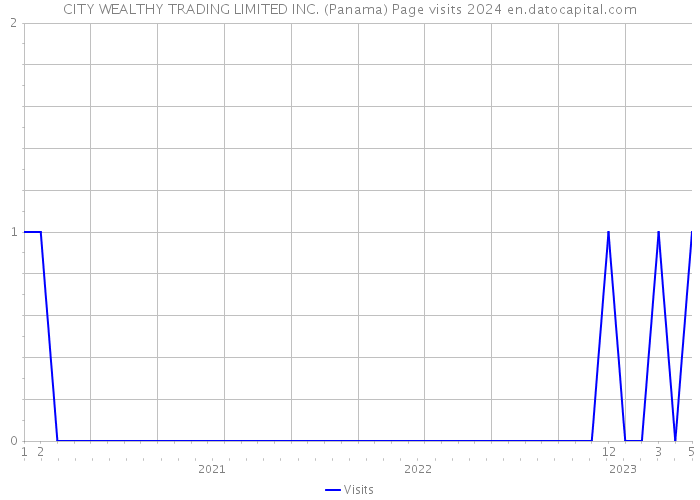 CITY WEALTHY TRADING LIMITED INC. (Panama) Page visits 2024 