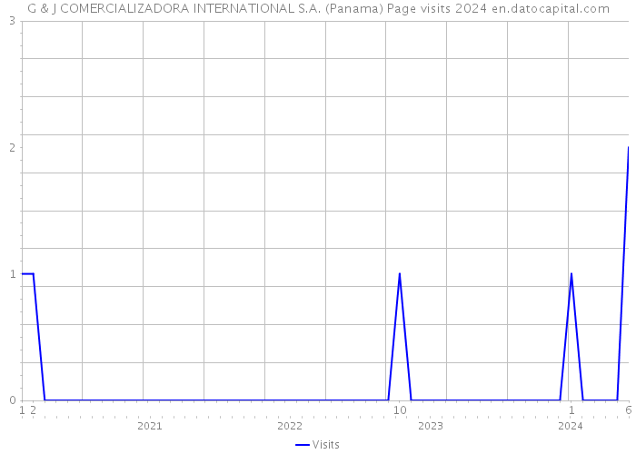 G & J COMERCIALIZADORA INTERNATIONAL S.A. (Panama) Page visits 2024 