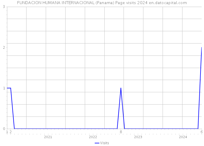 FUNDACION HUMANA INTERNACIONAL (Panama) Page visits 2024 