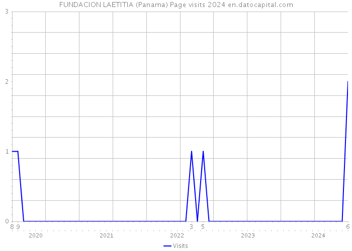 FUNDACION LAETITIA (Panama) Page visits 2024 