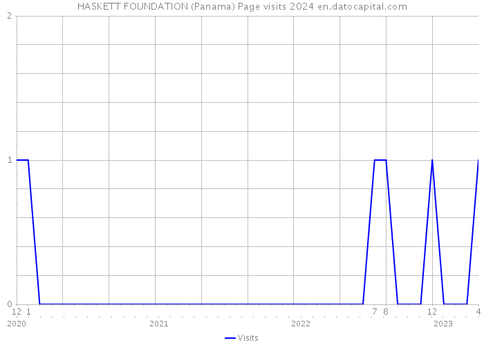 HASKETT FOUNDATION (Panama) Page visits 2024 